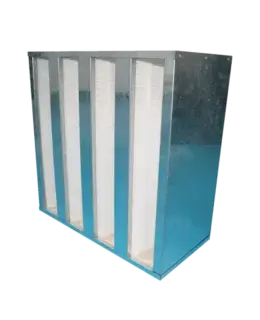 Custom V Bank HEPA Filter Metal Frame