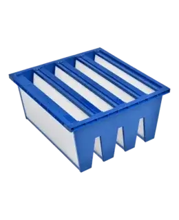 Custom V Bank HEPA Filter Frontside