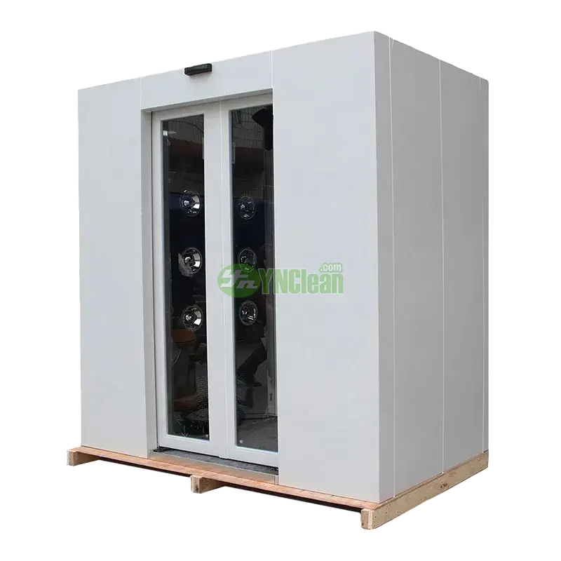Air Shower with automatic sliding door