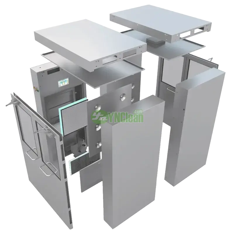 Cargo Air Shower Structure Diagram