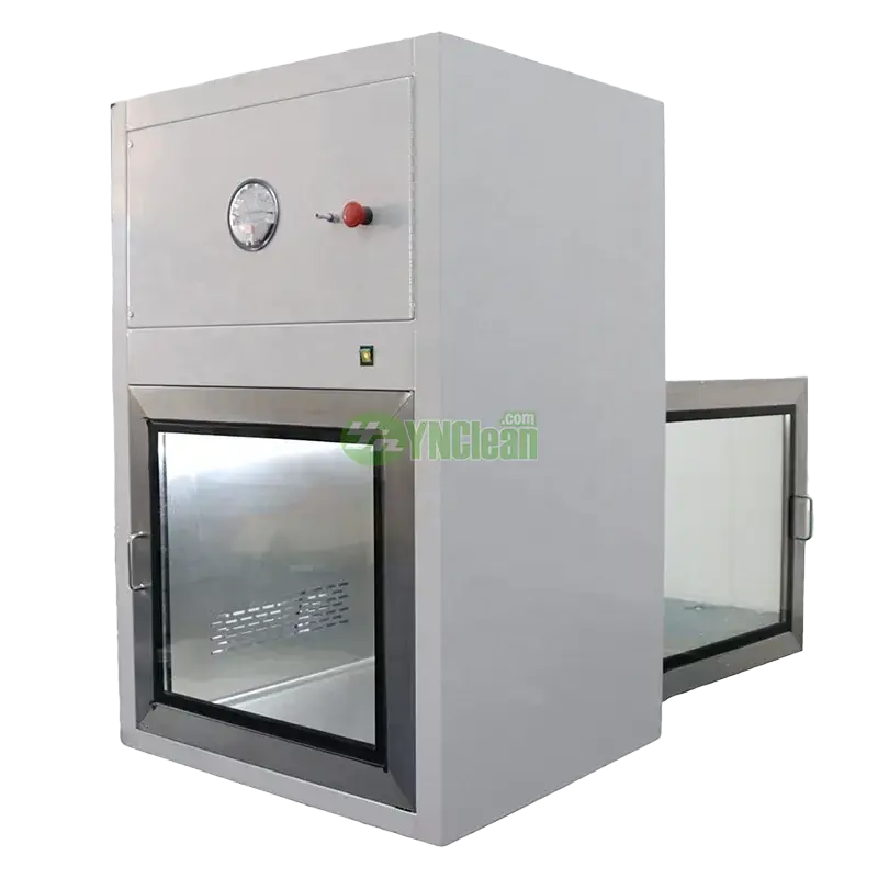 Dynamic pass box cleanroom