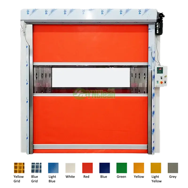 Air Shower PVC Fast Rolling Shutter Door Colors