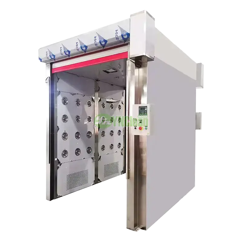 Automatic fast roll door cargo air shower tunnel