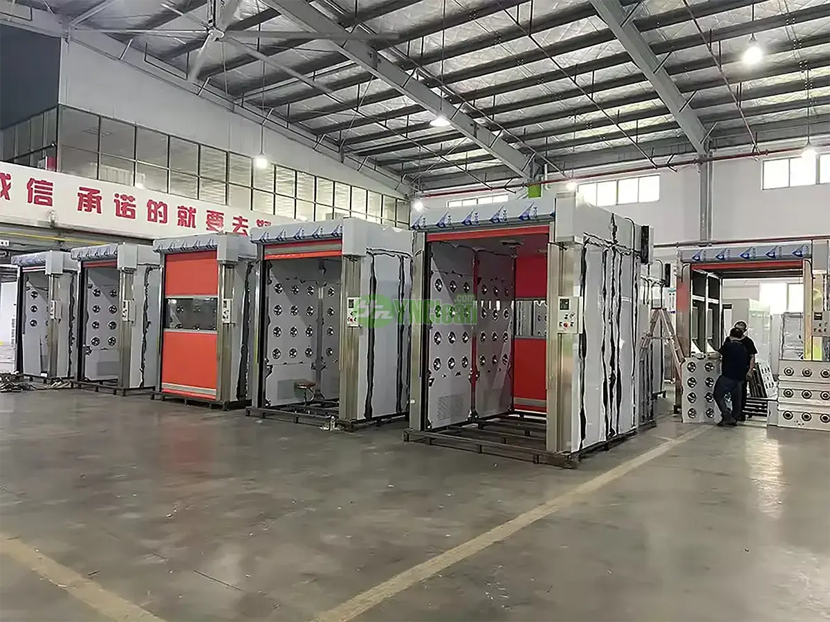 Fast rolling curtain door cargo shower manufacturer