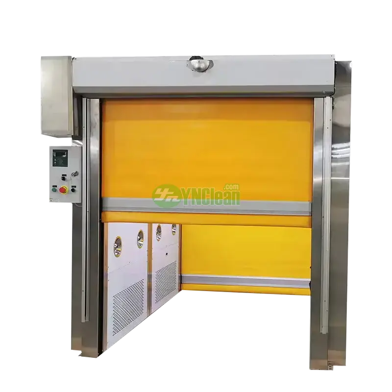 Stainless steel PVC Fast Rolling Shutter Door Air Shower