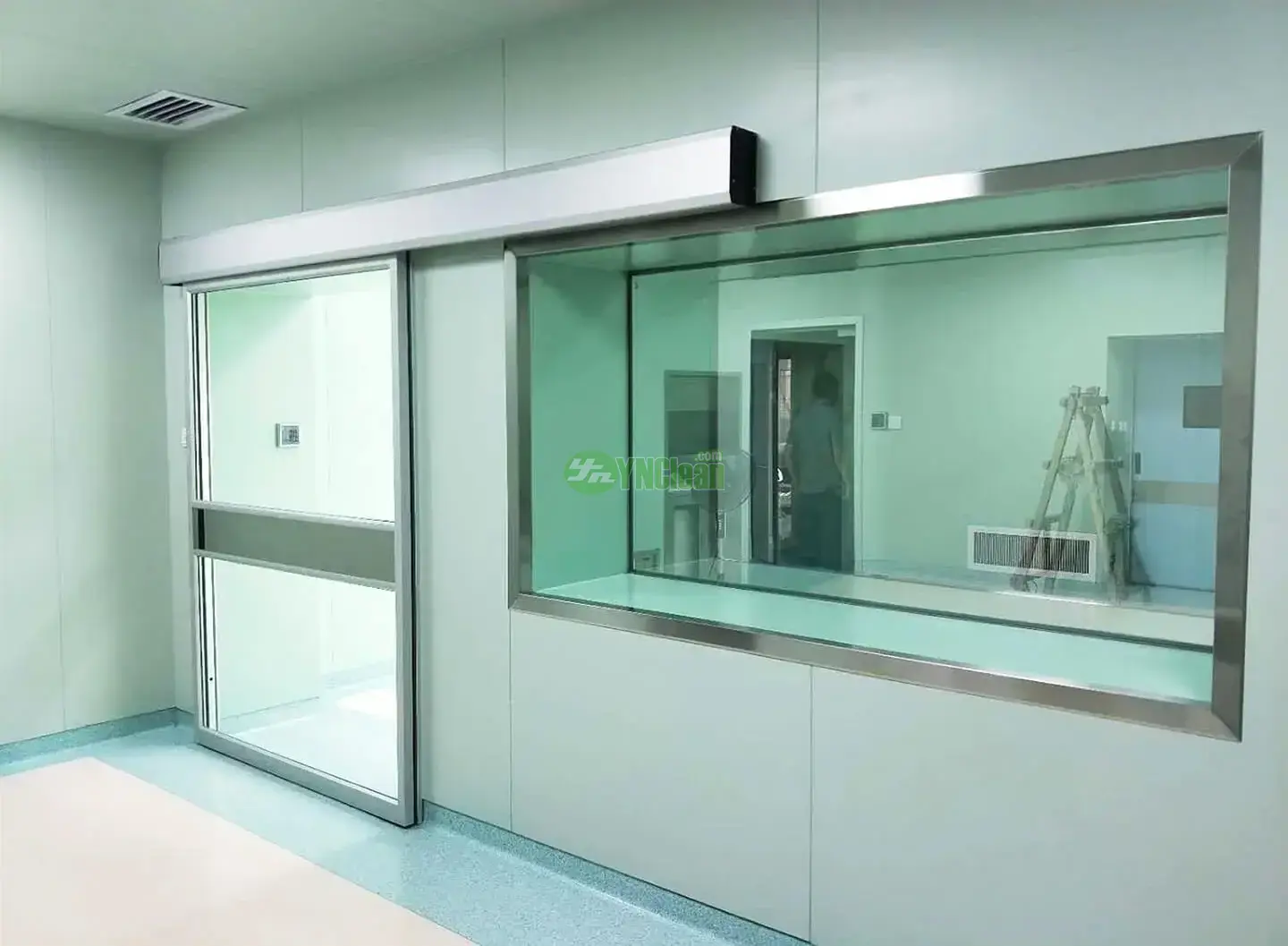 WH University Hospital Full Glass window sliding door